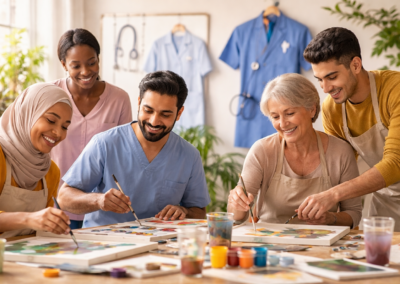 Entwicklungsprojekt Kunst und Pflege